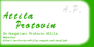 attila protovin business card